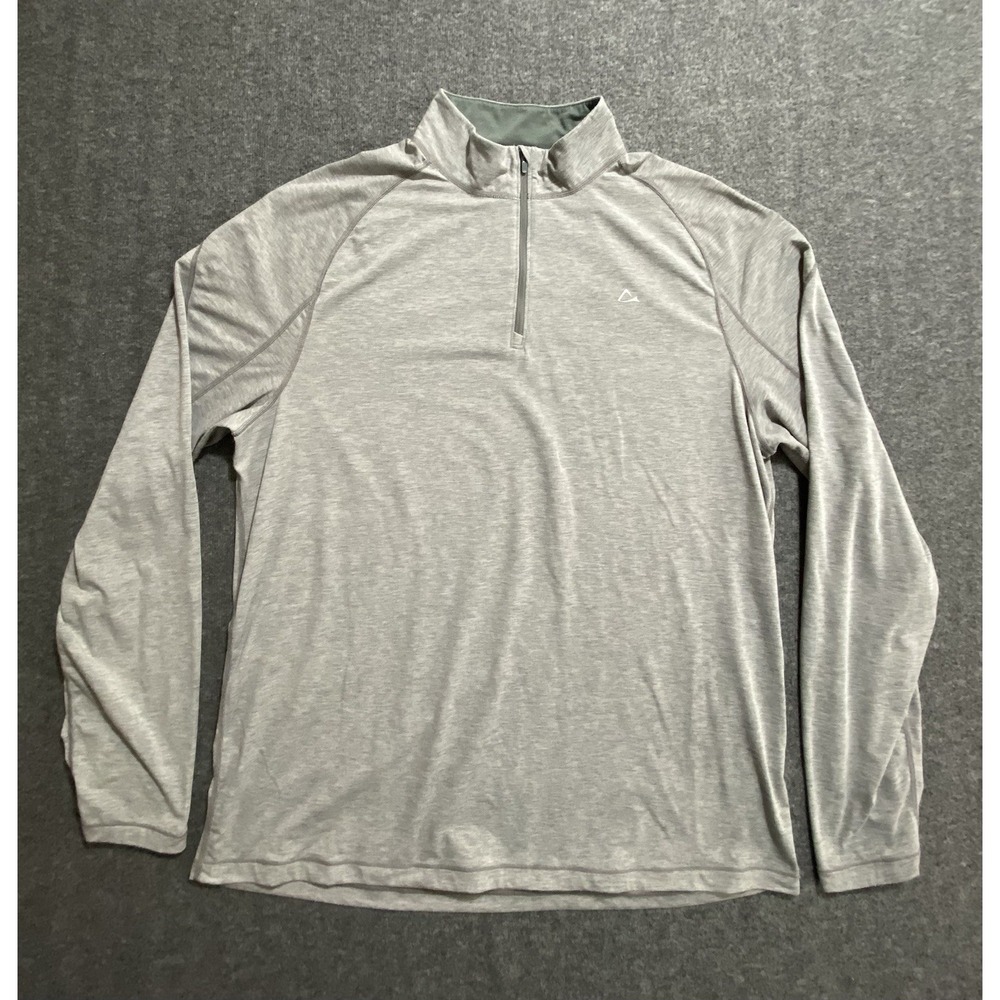 Merino Blend By Paradox DriRelease Gray 1/4 Zip Pullover Sweater Size XL